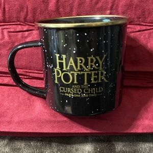 Harry Potter Black Tin Mug with Gold Accents